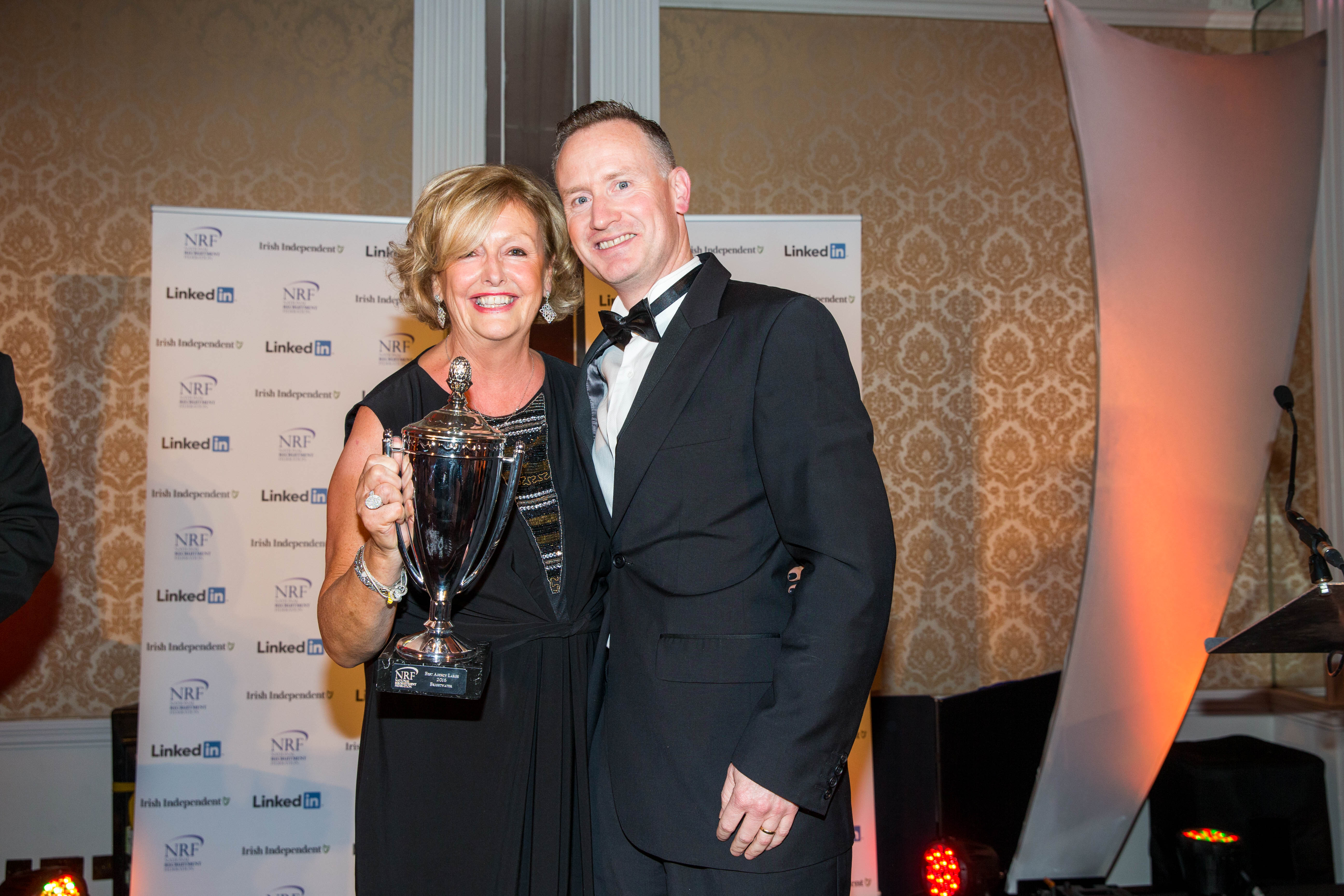 Barbara McGrath, MD & John O'Donnell at the NRF Awards