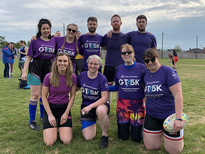   Team Grant Thornton at the Chartered Accountants Cork Society Tag Rugby Tournament sponsored by Brightwater in Cork Constitution FC