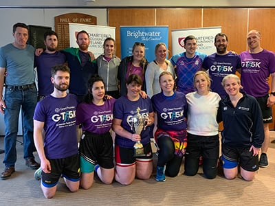 Grant Thornton Winners of the the Chartered Accountants Cork Society Tag Rugby Tournament sponsored by Brightwater in Cork Constitution FC