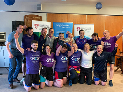 Grant Thornton Winners of the the Chartered Accountants Cork Society Tag Rugby Tournament sponsored by Brightwater in Cork Constitution FC