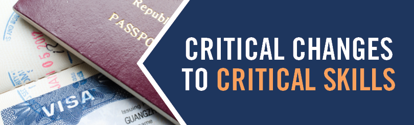 Changes to Critical Skills Visa