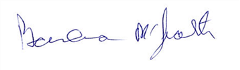 Signature of Barbara McGrath